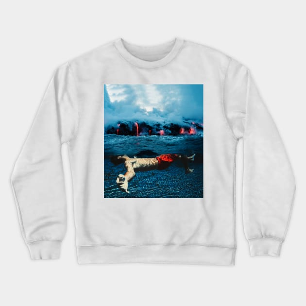 Swimming Crewneck Sweatshirt by sherifarts